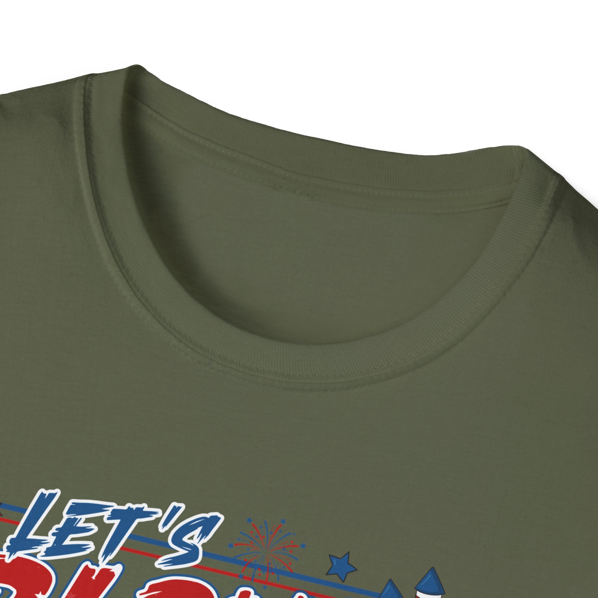 Let's Blow Some Shit Up Patriotic T-Shirt — Fourth of July Fireworks Party Tee