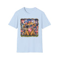 Patriotic Yorkie Tee — USA Flag Sunglasses & Bubblegum Dog T-Shirt