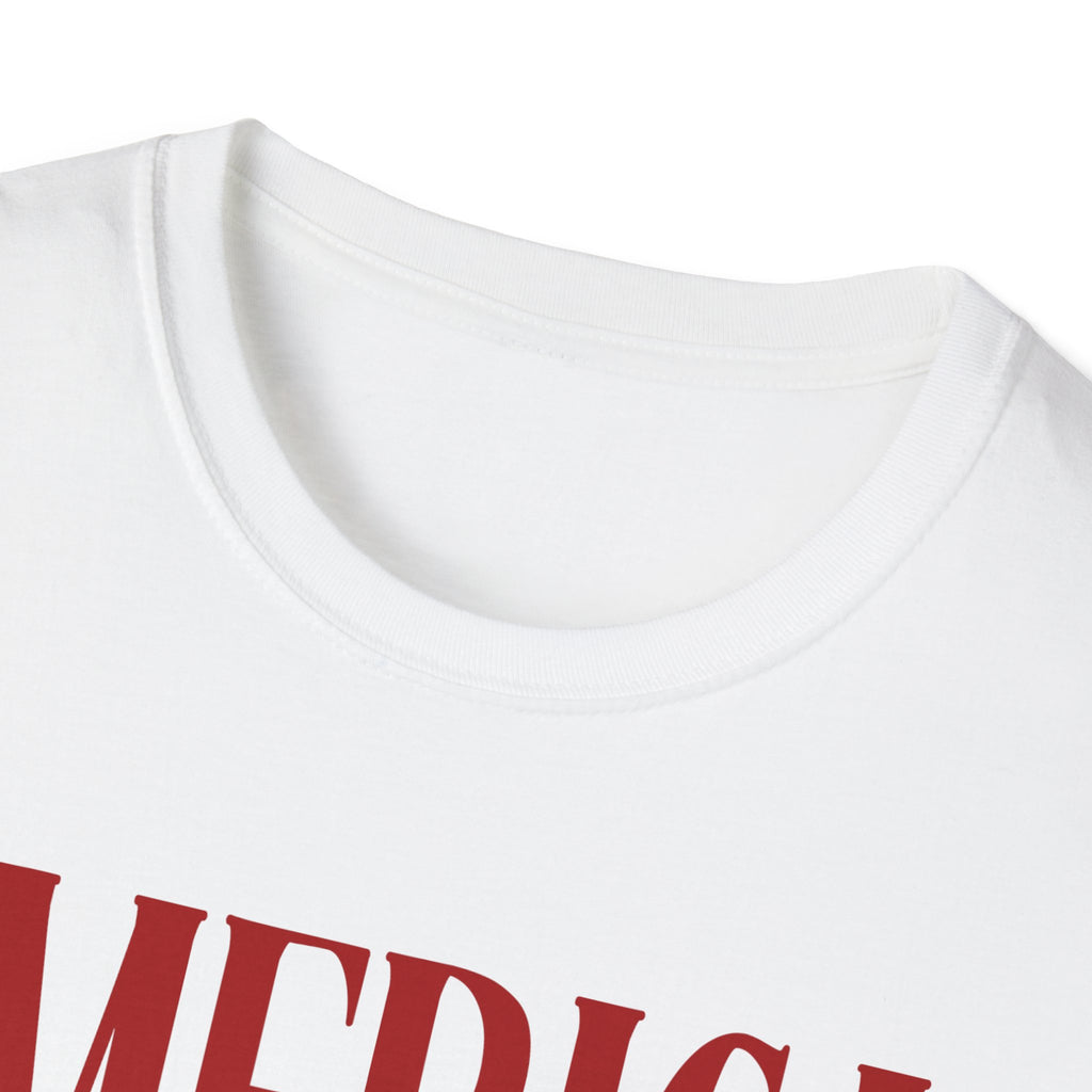 America Cherry T‑Shirt — Patriotic 4th of July Stars & Stripes Tee