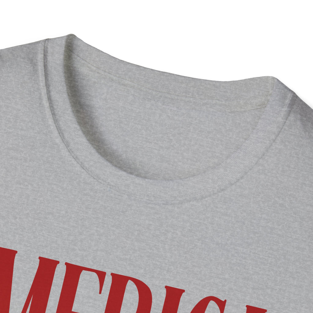 America Cherry T‑Shirt — Patriotic 4th of July Stars & Stripes Tee