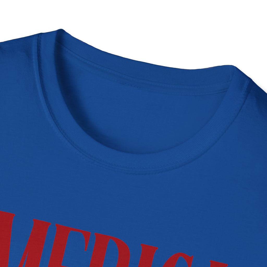 America Cherry T‑Shirt — Patriotic 4th of July Stars & Stripes Tee