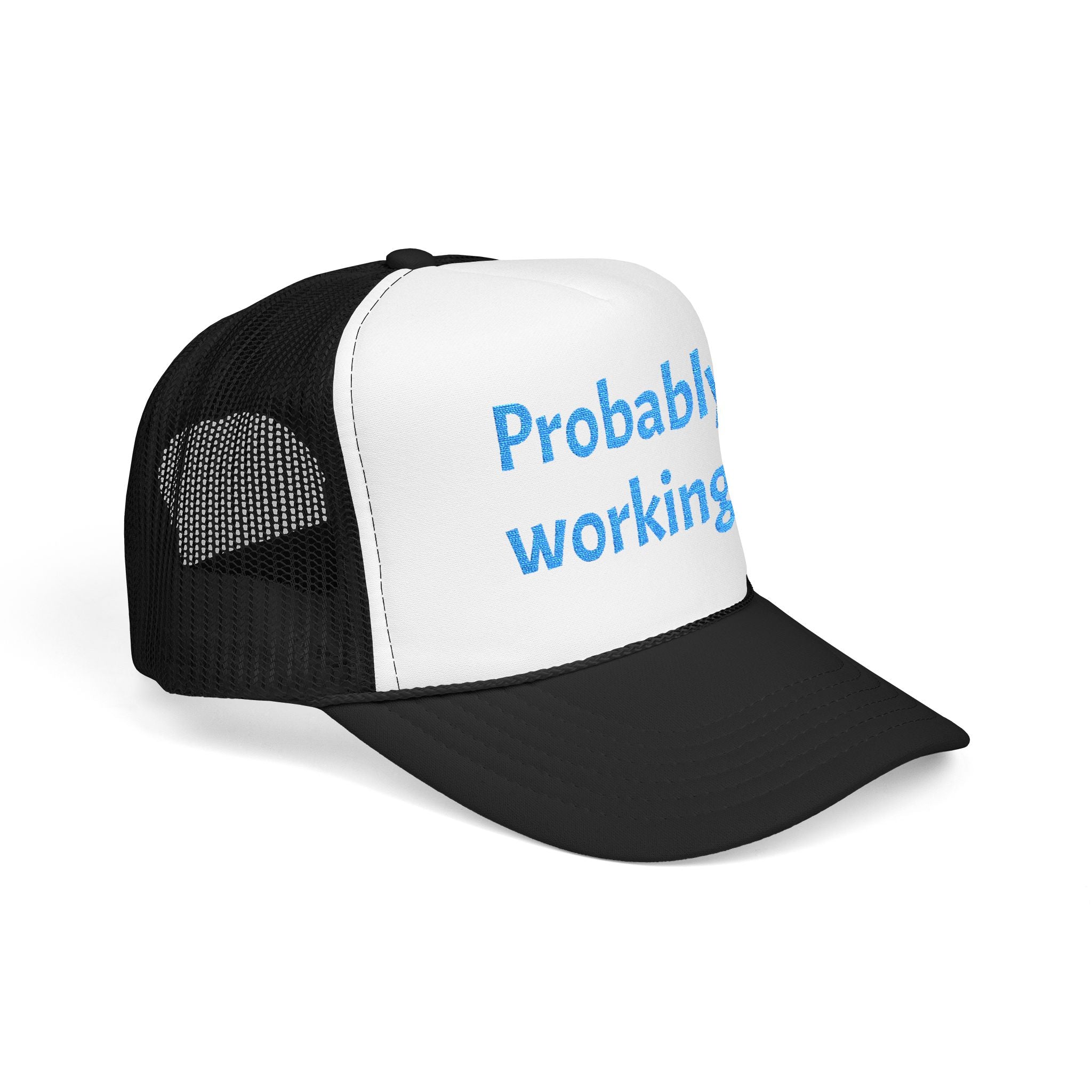 Probably Working Foam Trucker Hat – Casual Mesh Cap for Remote Workers & Everyday Wear