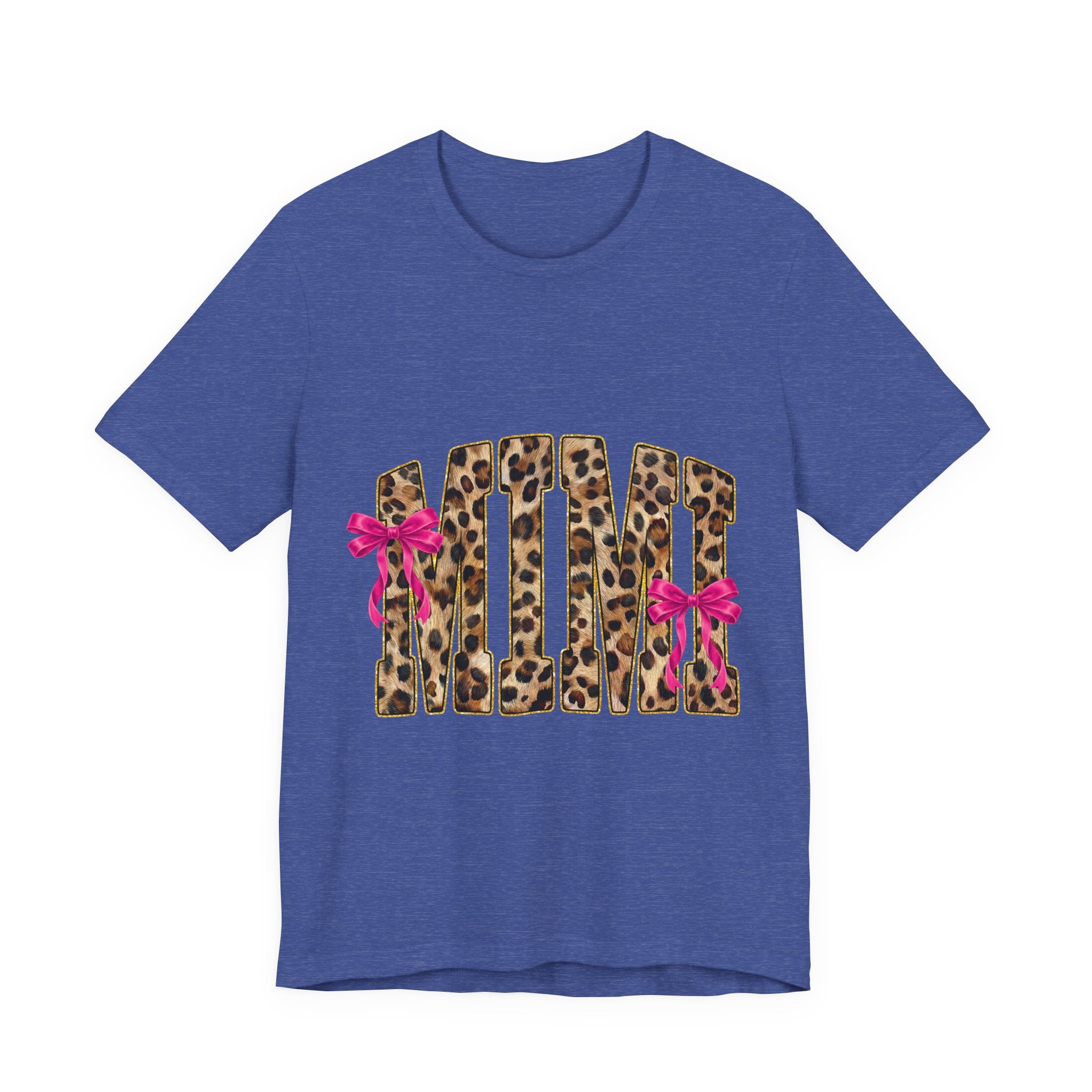 MOM Leopard Print Tee with Pink Bows – Mother's Day Gift Shirt